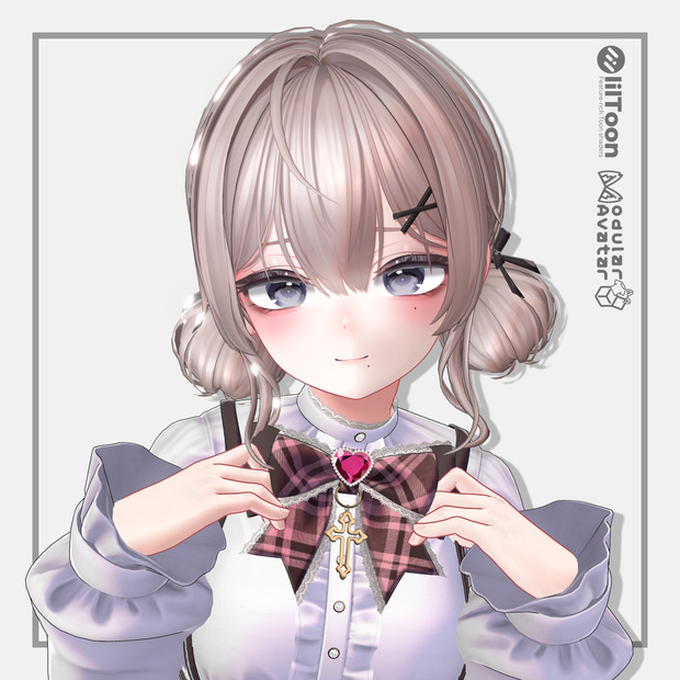 【10アバター対応】Twin Bun Hair