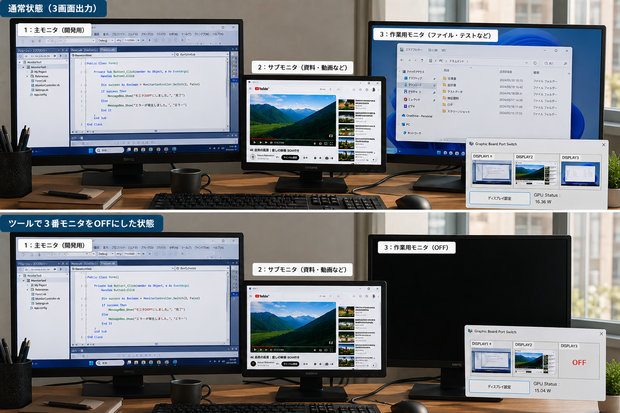 Monitor Power Switch（モニタ電源管理ツール）