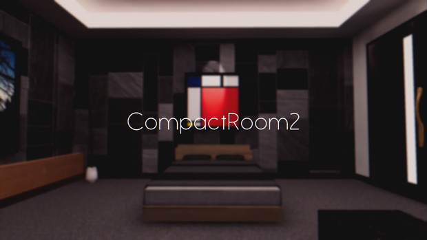 【VRChat想定】CompactRoom2【ワールドアセット】