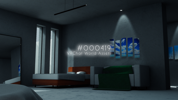 【VRChat想定】#000419【ワールドアセット】