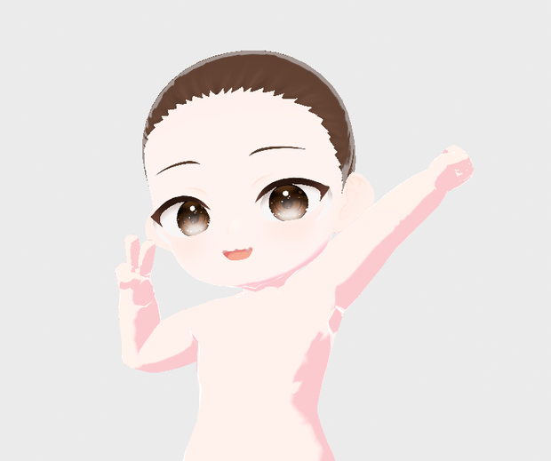 vroid chibi base <vroid> 素体  cute female