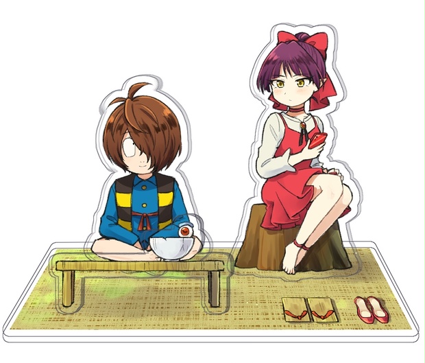【睦月】ラピスラズリの蝶ネクタイねこちゃん形オルゴナイト☆他２点 ピコえっくす☆きゅーとより、ちいさくなった「月兎/ライリ」を