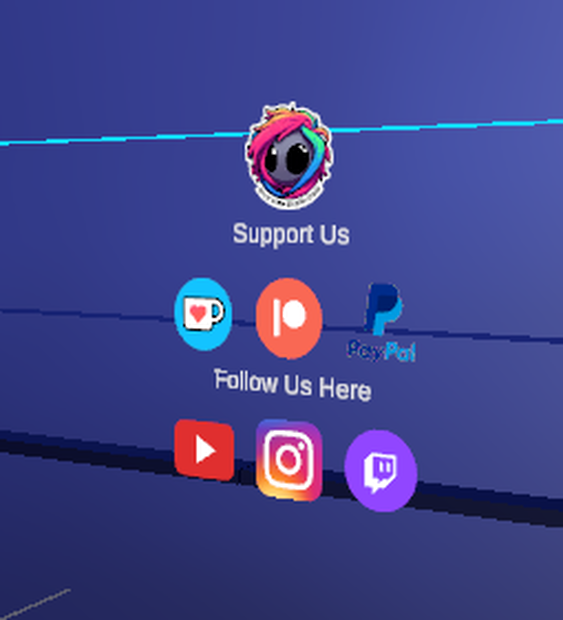 [VRCHAT] Social Media Buttons