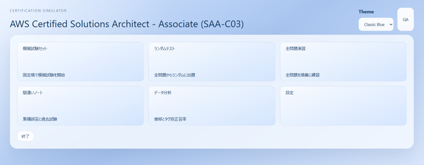 SAA-C03対策 オリジナル模擬試験ソフト（非公式）Windows版