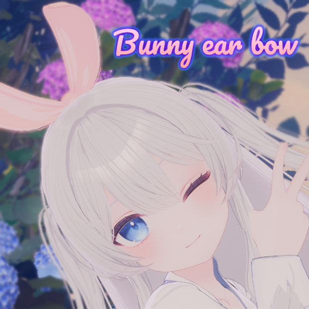 bunny ear ribon bow (liltoon)