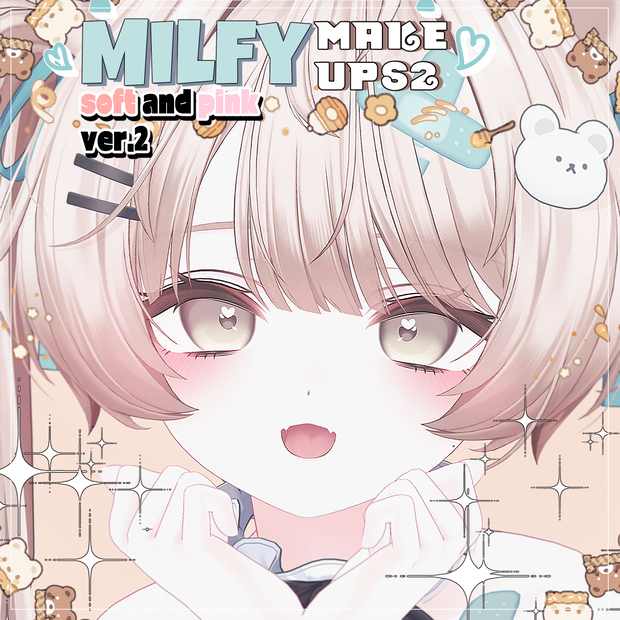 ♡ミルフィ, Milfy ♡ Milfy Soft/Pink make up & body texture ! ミルフィメイク!