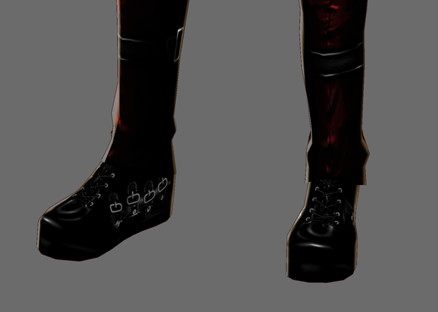 Black Leather Goth Shoes
