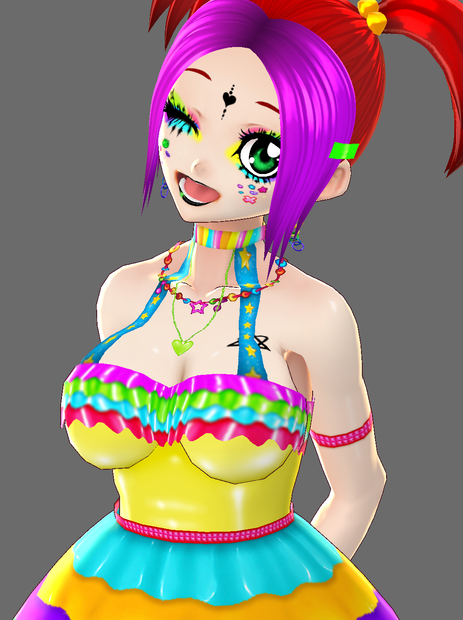 Colorful PVC Dress