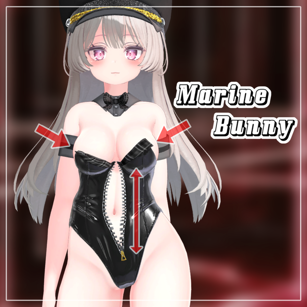 【Animation】【 4アバター対応】 Marine Bunny 【VRChat想定】