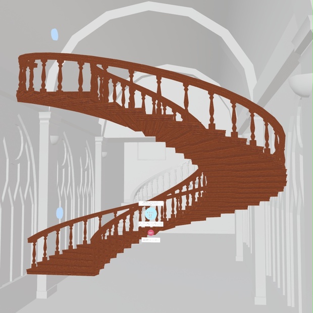 螺旋階段アバター 無料版あり メイド服着てたら委員会 Booth