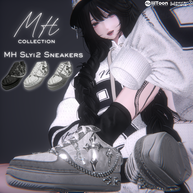 【VRC想定/21アバター対応】【MA対応】MH Slyi2 Sneakers