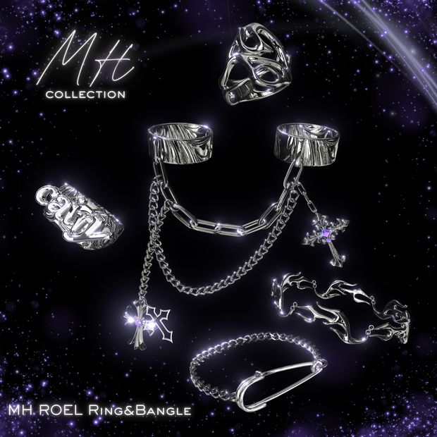 【VRC想定/21アバター対応】【MA対応】MH ROEL Ring&Bangle