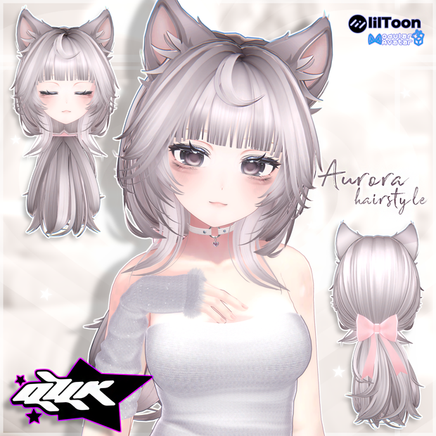 【 QVK 】 Aurora Hairstyle 【14 avatar 】 
