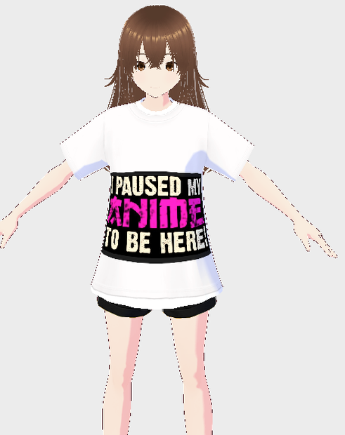 I paused my anime to be here shirt (1 texture)
