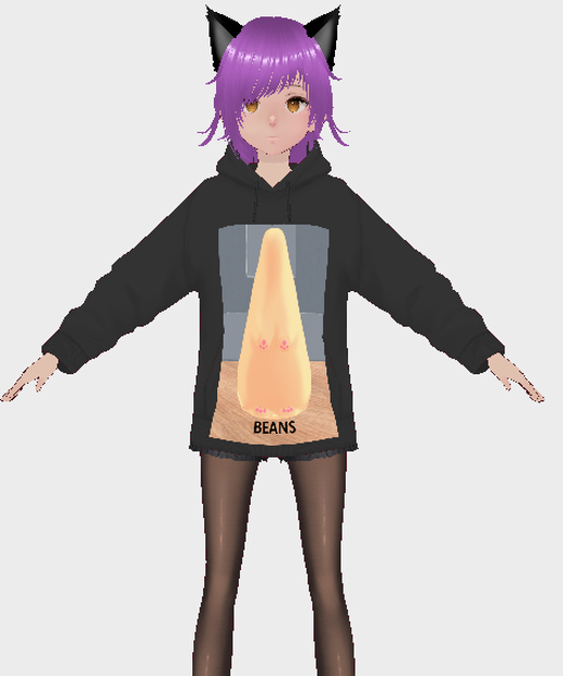Snail hoodie + female avatar カタツムリパーカー + 女性アバター