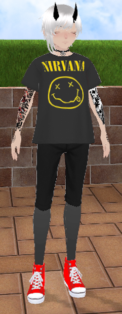 Metalhead nirvana shirt tattoos メタルヘッドのニルヴァーナシャツのタトゥー