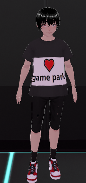 I love game park shirt + male avatar ゲームパークシャツ+男性アバターが大好きです