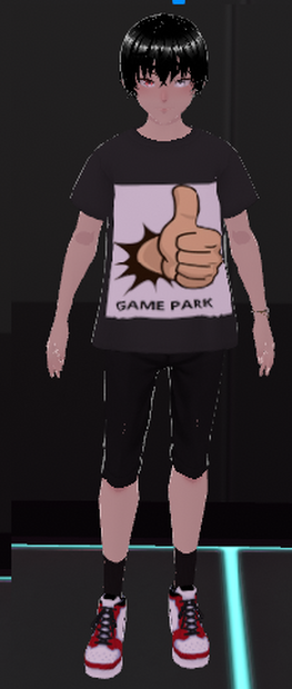 I love game park shirt + male avatar ゲームパークシャツ + 男性アバターが大好きです