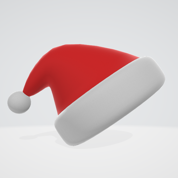 Christmas Hat (3D Model - Rigged) (VRChat / Vroid)