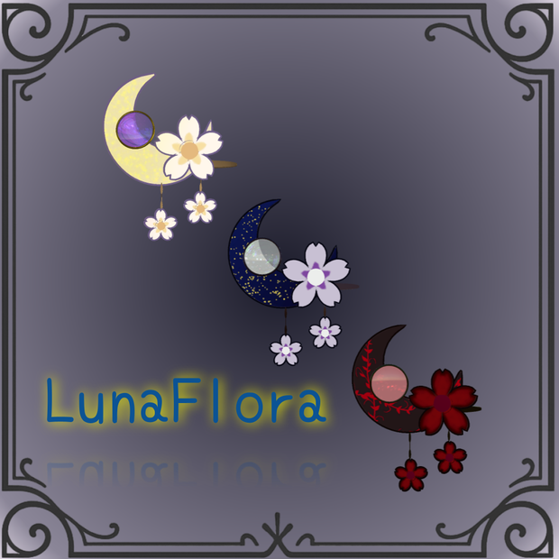 【無料/free】LunaFlora（ヘアピン）【VRC】