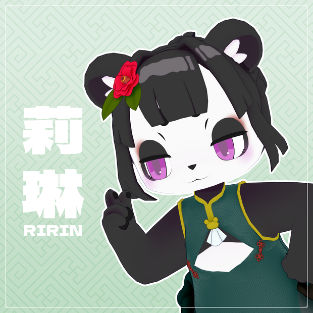 VRC使用想定_オリジナル3Dモデル『莉琳』