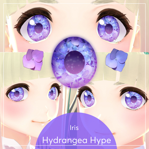 Hydrangea Hype Iris ll VRoid Texture