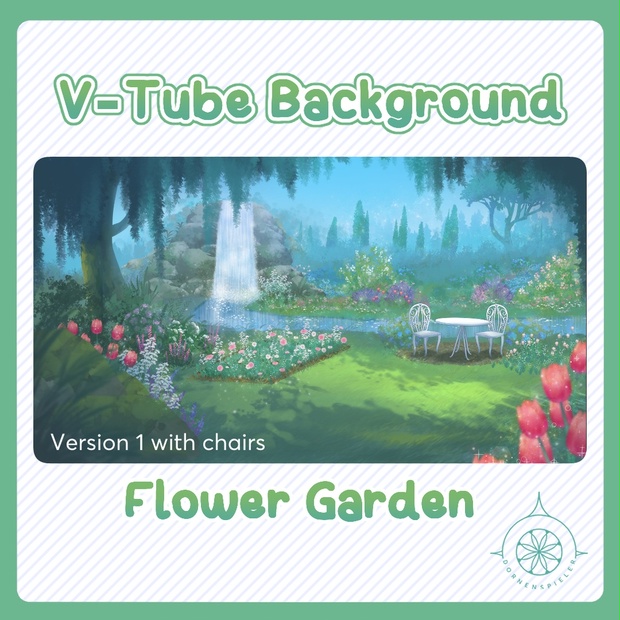Flower Garden II VTube Background Dornenspieler BOOTH