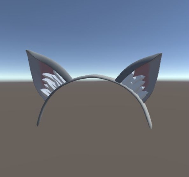 【VRchat想定】3Dモデル　カチューシャ