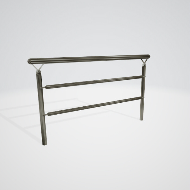 3d 3dモデル　フェンス