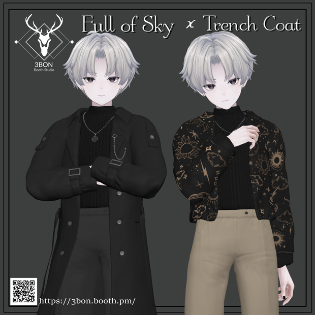 Full of Sky x Trench Coat (for +head )  #3BON