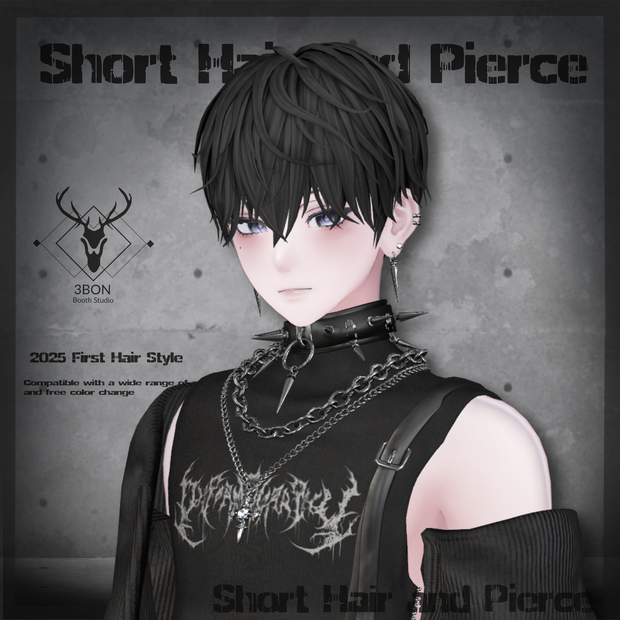 Short Hair and Pierce   #3BON 