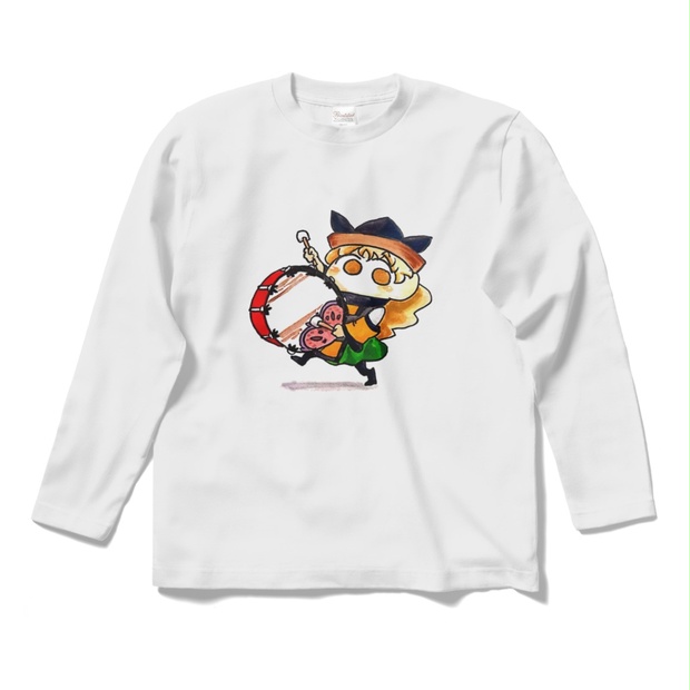 ドンドコ大太鼓隠岐奈ロングスリーブTシャツ - たえしるけんとふ - BOOTH