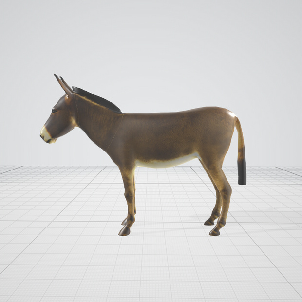 ３ｄモデル　ロバ　blender