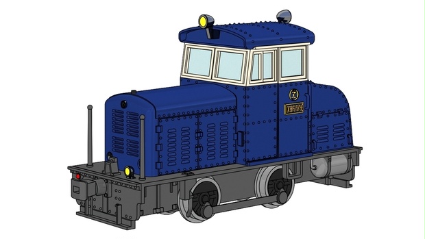 HOナロー 1/87 9mmゲージ 静岡鉄道DB608形(鉄道模型キット) - コメットモケイ - BOOTH