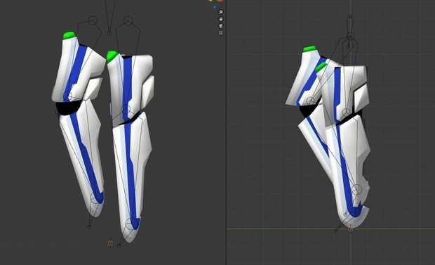 Cyborg legs Inspired by BlazBlue's Nu-13