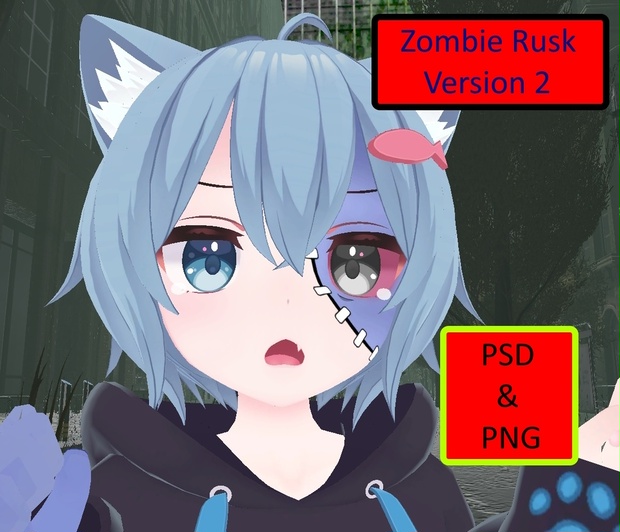 Free Zombie Skin for RUSK 『ラスク』 + Ver 2 - Kino's Shop - BOOTH