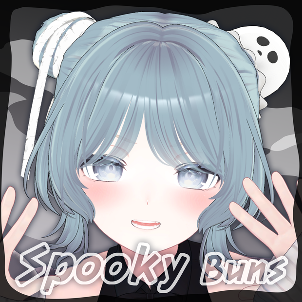 [VRC 髪型] Spooky Buns(8アバター対応)