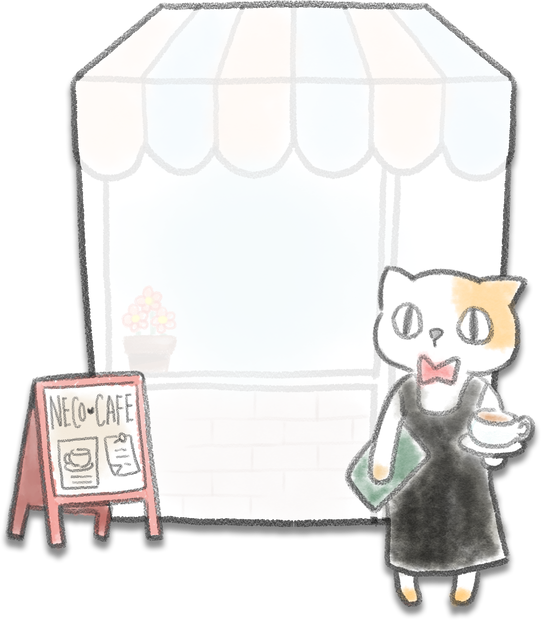 デジタル文具　necocafeふせん