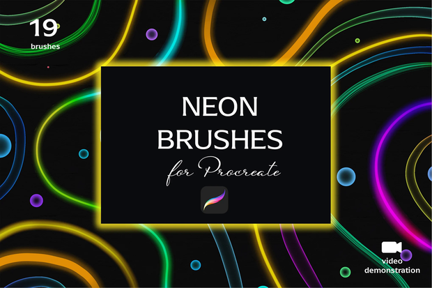 Neon Brushset For Procreate｜Procreate用ブラシ19種セット