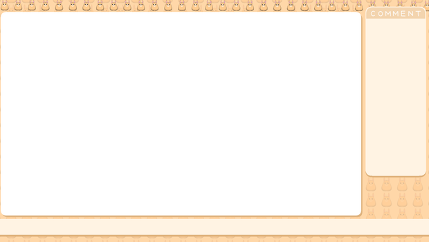 【フリー有】うさぎ・配信用オーバーレイ枠・背景5色【１０点セット】