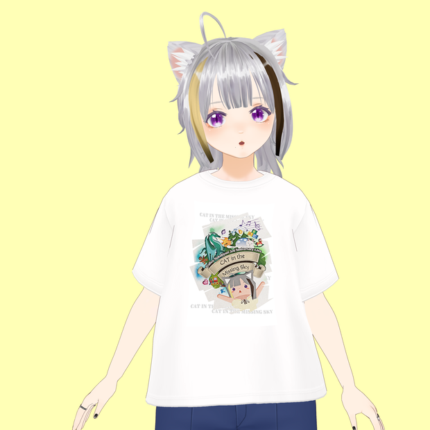 【無料】「CAT in the Missing Sky」Tシャツ