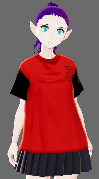 Helltaker Logo T-Shirt for Vroid, MMD,and VRChat