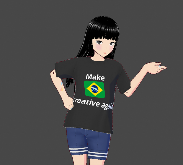[free]Vroid tee kit (Make Brazil Creative Again)