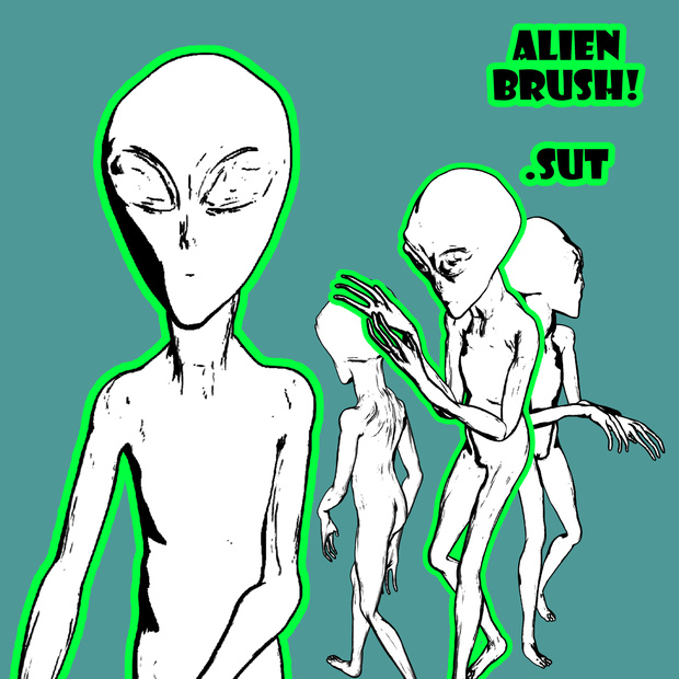 Alien brush/ エイリアン、ブラシ モブ