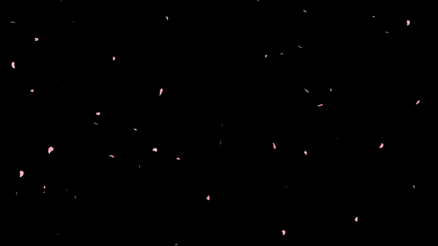 【配信者向け】桜吹雪（背景透過＆ループ可能）
