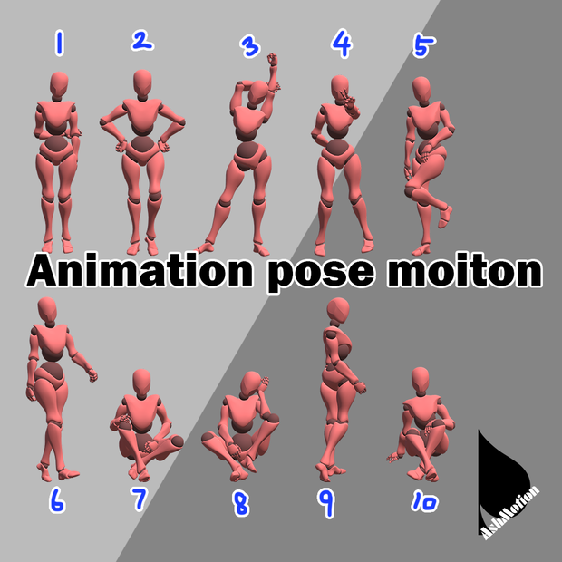 Free Ashmotion pose pack 3 