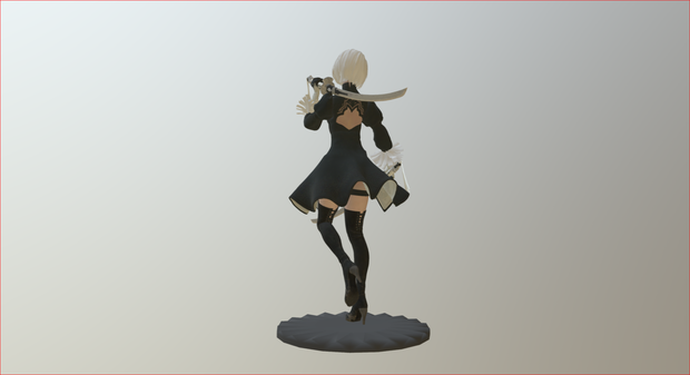NieR:Automata :2b 3Dキャラクター 3Dモデル VRChat NieR:Automata :2b 3D Characters 3D Model VRChat
