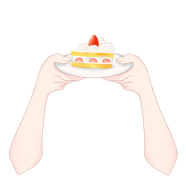 【配信者向け】ショートケーキ素材