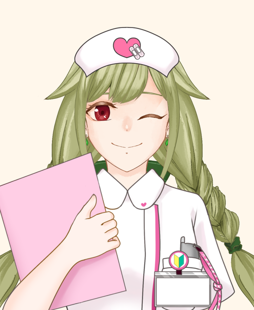 【VTuber向け】看護師衣装素材：高解像度版＆商用利用権