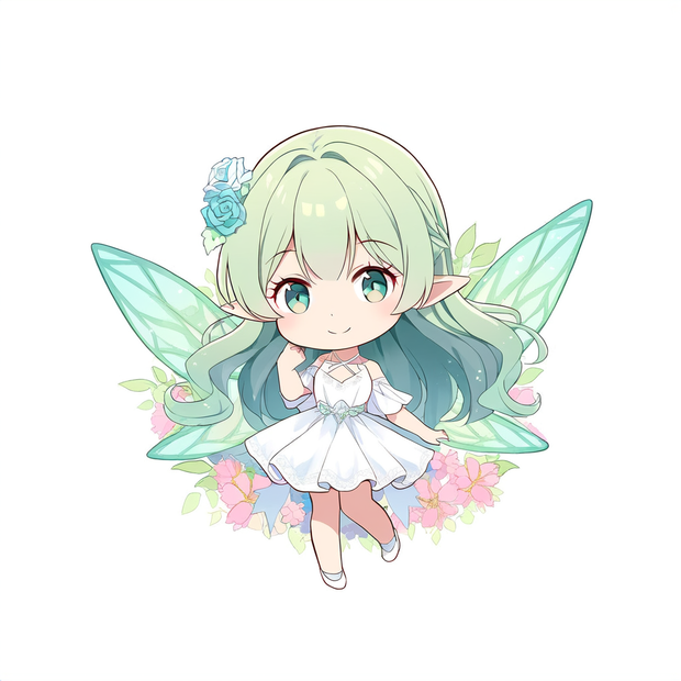 アイコン用フリーイラスト(妖精)